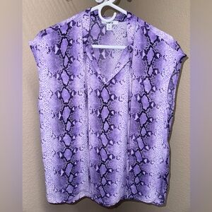 Bar III Snake Print Blouse